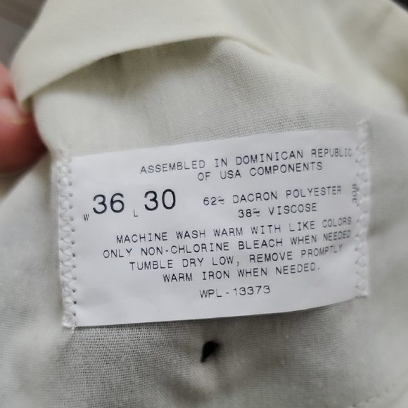 New With Tags Vintage Men's Marshalls Olive Green Pants Size 36W×30L - Picture 10 of 10